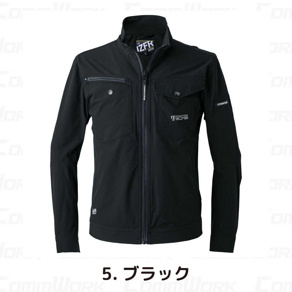 アイズフロンティア #3710 ワークジャケット ストレッチナイロン 3Dカッティング 接触冷感 高耐久 作業服 I'Z FRONTIER