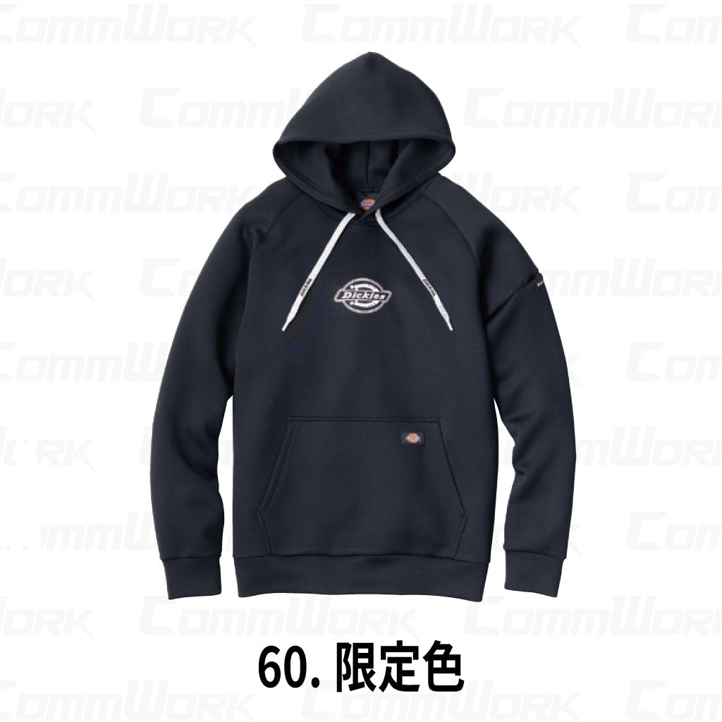 Dickies D-730 シルキーエア フーディー シルキーエアダブルニット ラグラン袖 カンガルーポケット 左袖ペン差し 消臭テープ パーカー 男女兼用 ディッキーズ