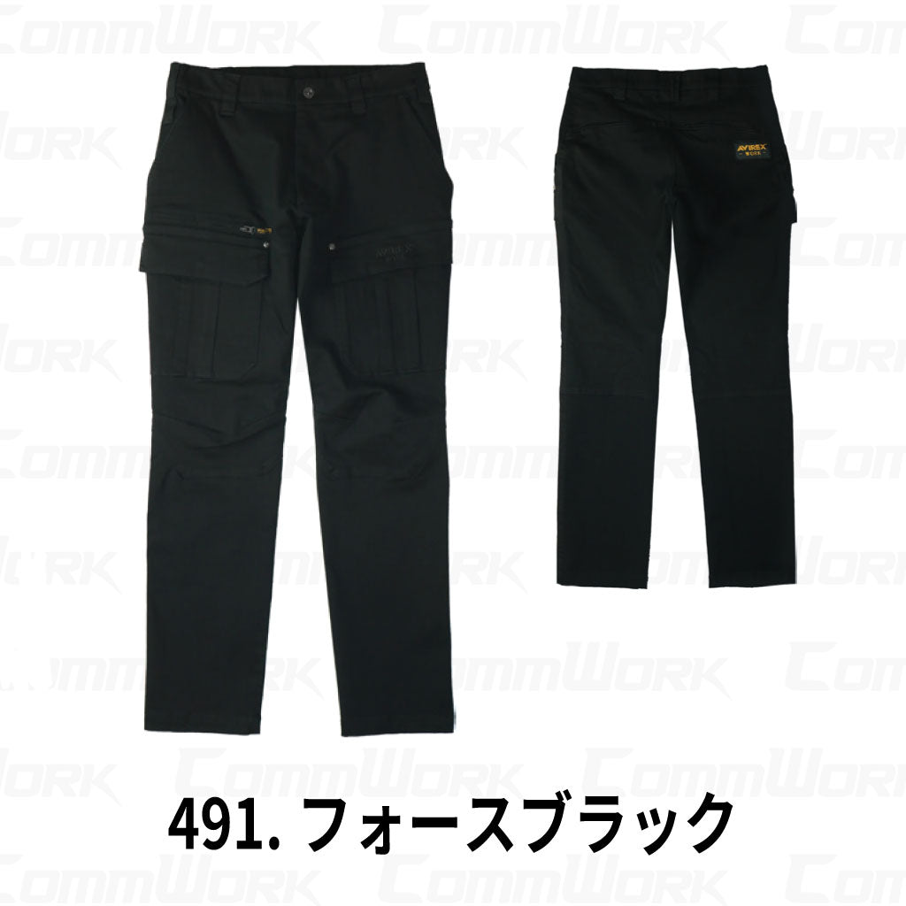 AVIREX WORK AV105 カーゴパンツ ストレッチコットン 作業服 作業着 アビレックスワーク