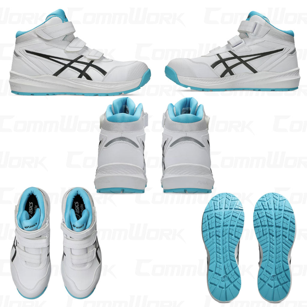 アシックス ウィンジョブ CP310 HS 厚底 ハイカット 安全靴 JSAA A種 オーソライト中敷 高クッション 作業靴 asics