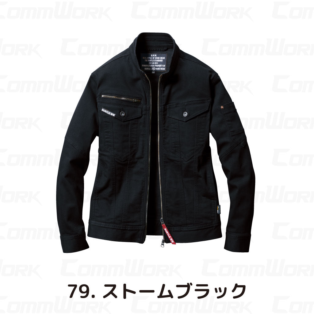 バートル BURTLE 5011 ジャケット コーデュラCOOLデニム クレイジーストレッチ 接触冷感 ダブルジップ 春夏 ユニセックス 作業服 ブルゾン