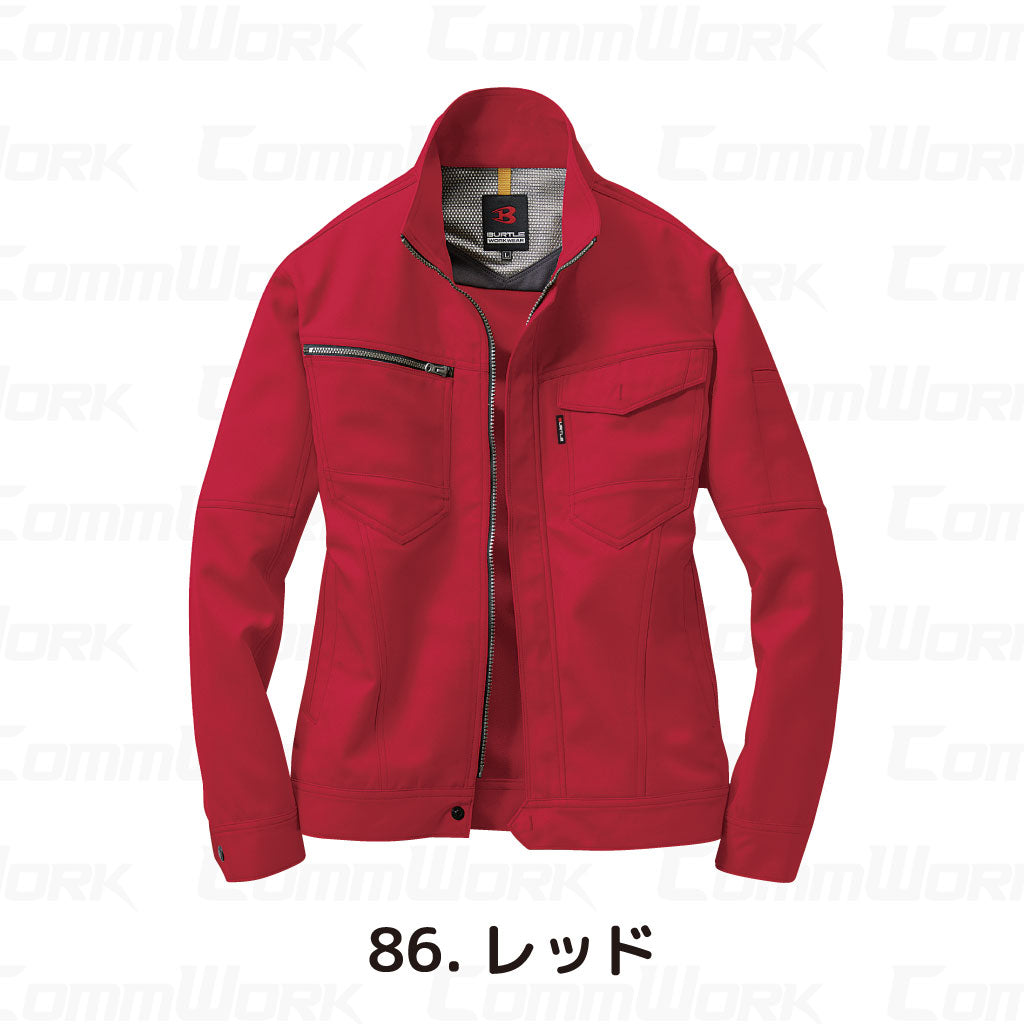 バートル BURTLE 7091 長袖ジャケット ドビークロス 校倉構造 点接触清涼素材 吸汗速乾 製品制電 JIS適合 春夏 男女兼用 作業服 ブルゾン