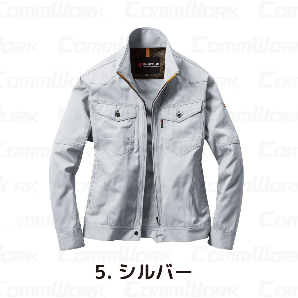 BURTLE 1501 ジャケット ヘリンボーン T/Cソフトツイル JIS T8118適合 制電ケア 野帳ポケット アームノーフォーク ブルゾン 作業服 作業着 バートル