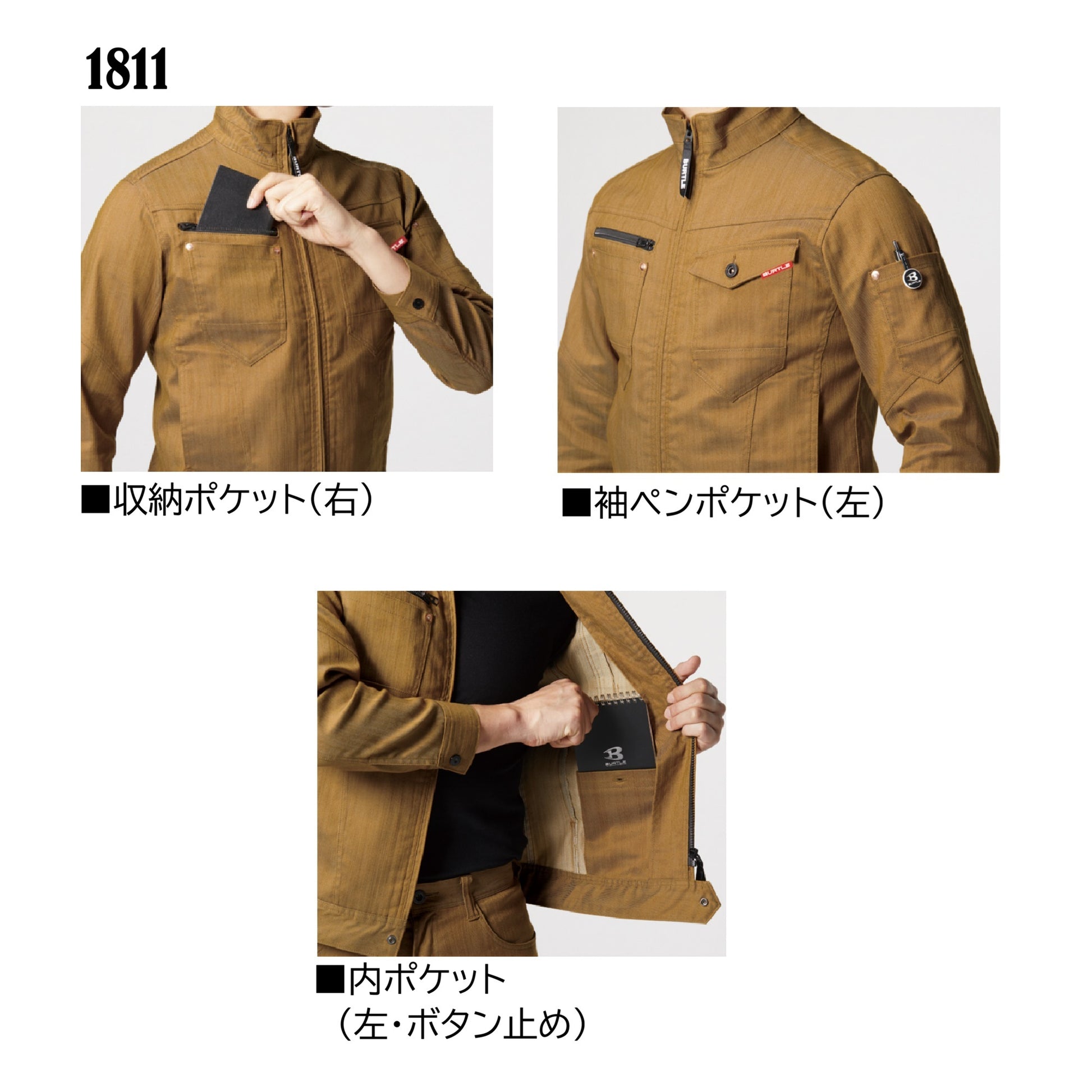 バートル 1811＋1812 作業服 上下セット 春夏 機能説明