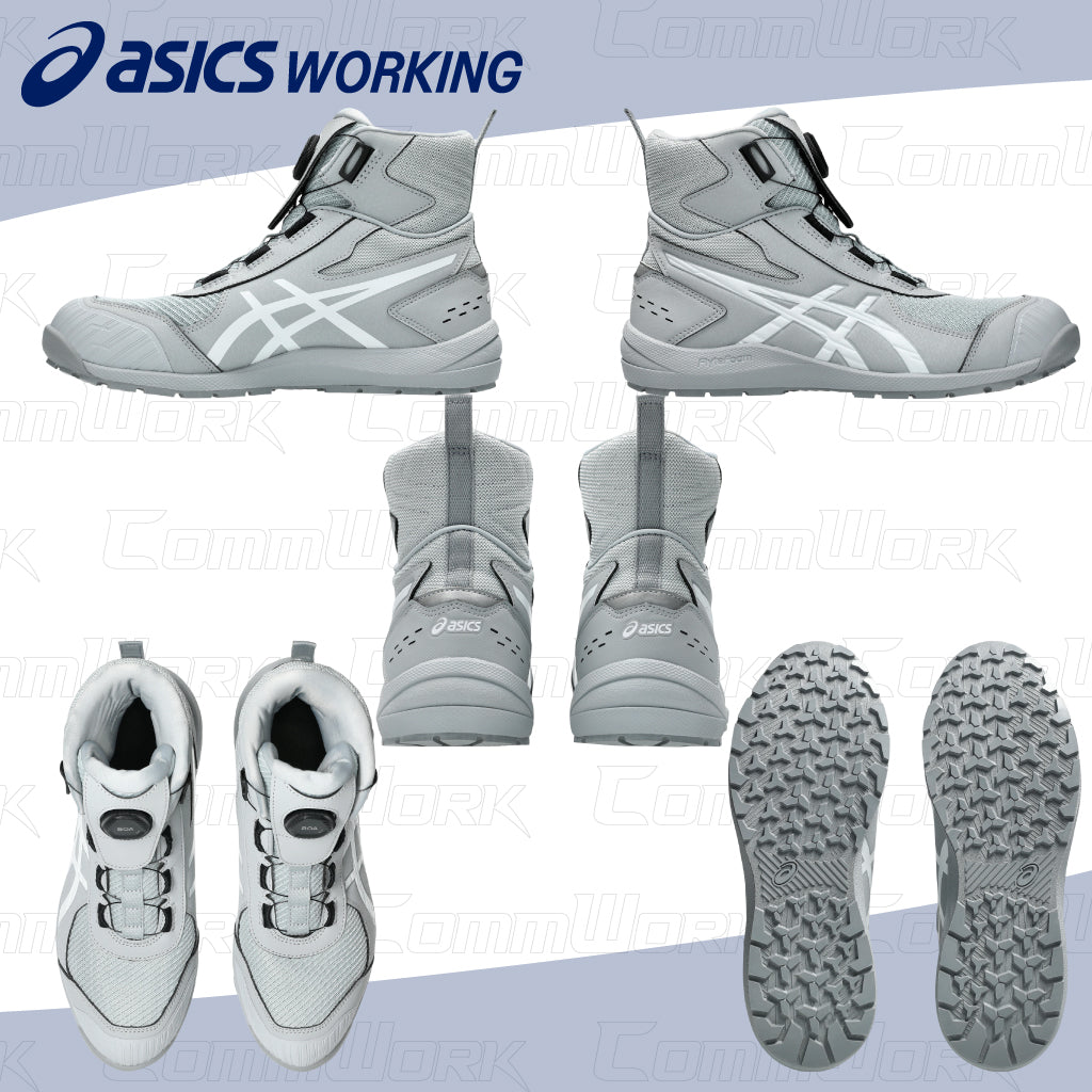 asics ウィンジョブ CP224 TS BOA 2E相当 薄底 ハイカット 安全靴 セーフティシューズ JSAA A種 fuzeGEL CPグリップソール SRB中敷 アシックス