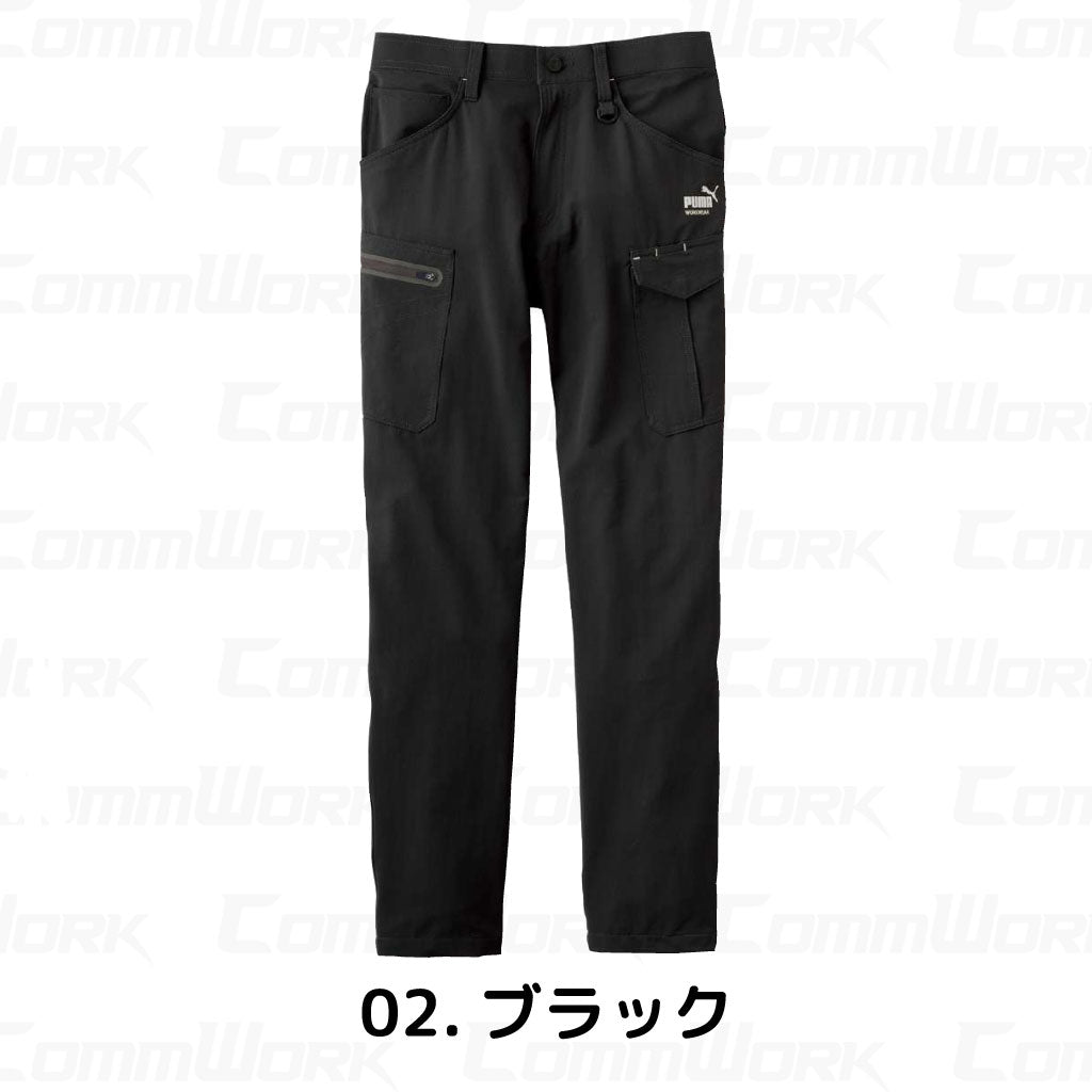 PUMA WORK カーゴパンツ PW-3025A 4WAYストレッチ オールシーズン 作業ズボン 作業服 作業着 プーマ メンズ