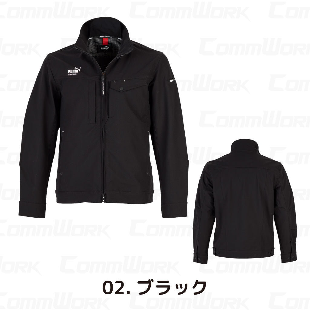 PUMA WORK ワークジャケット PW-3051 4WAYストレッチ 静電 帯電防止 春夏 ブルゾン 作業服 作業着 プーマ メンズ