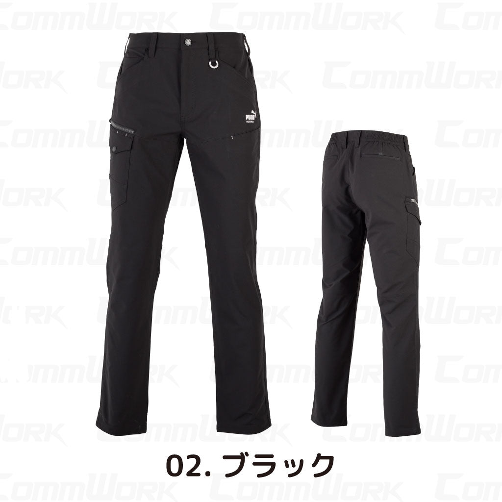 PUMA WORK カーゴパンツ PW-3055 4WAYストレッチ 静電 帯電防止 春夏 作業ズボン 作業服 作業着 プーマ メンズ