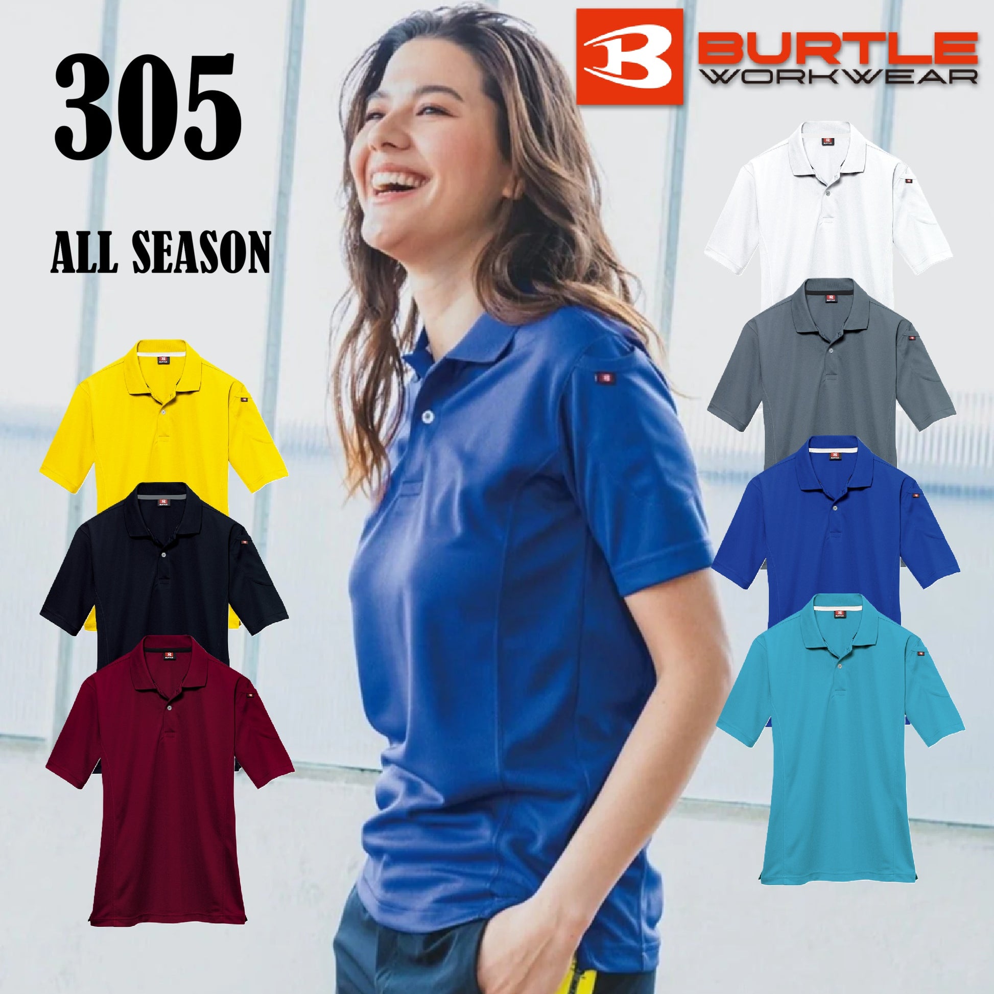 バートル  305 作業服 半袖 ポロシャツ 