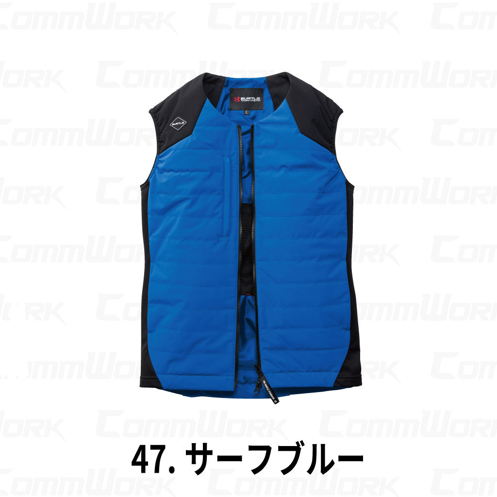 BURTLE 3274 TC501 サーモベスト サーモクラフト 電熱パッドセット 耐水圧10000mm 防風 強撥水 ストレッチ 電熱ヒーター 軽防寒 男女兼用 作業服 作業着 バートル
