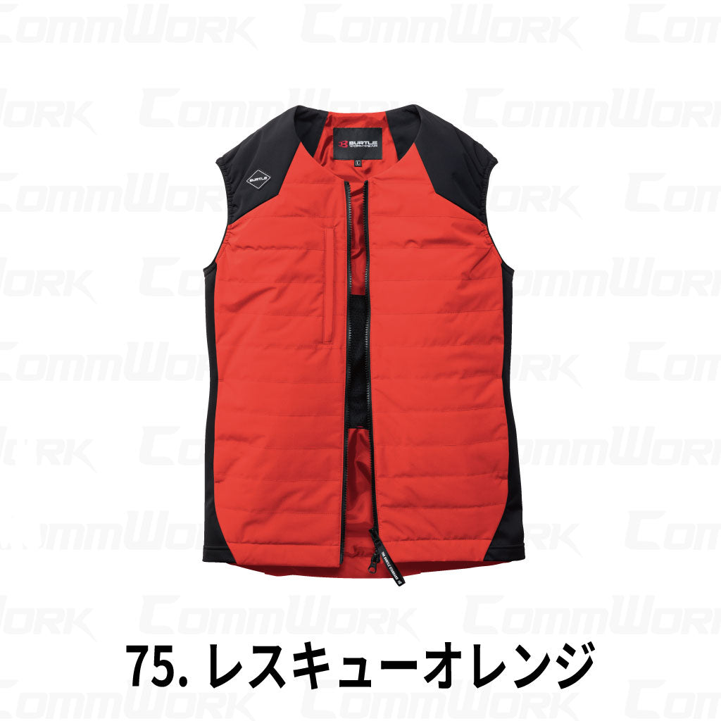 BURTLE 3274 TC501 サーモベスト サーモクラフト 電熱パッドセット 耐水圧10000mm 防風 強撥水 ストレッチ 電熱ヒーター 軽防寒 男女兼用 作業服 作業着 バートル