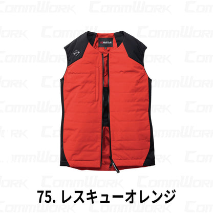 BURTLE 3274 TC501 サーモベスト サーモクラフト 電熱パッドセット 耐水圧10000mm 防風 強撥水 ストレッチ 電熱ヒーター 軽防寒 男女兼用 作業服 作業着 バートル