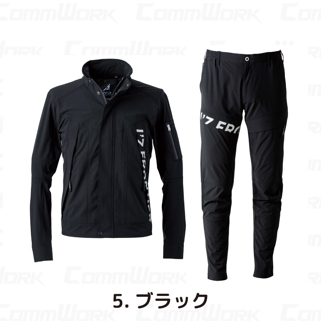 アイズフロンティア #3490 #3492 セットアップ  コールドフィール ナイロン2WAYストレッチ 上下セット 冷感 速乾 作業服 I'Z FRONTIER
