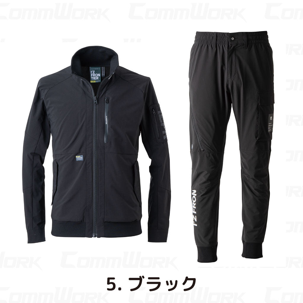 アイズフロンティア #3810 #3813 セットアップ 2026SS 新作 バックドライストレッチ 上下セット 高通気 ジョガーパンツ 軽量 作業服 I'Z FRONTIER