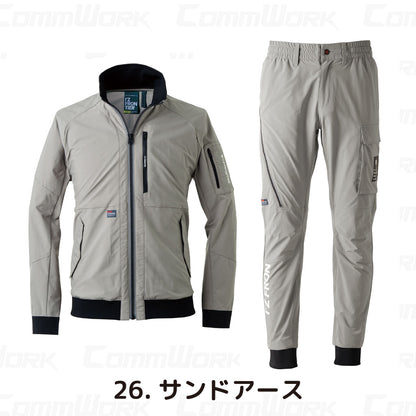 アイズフロンティア #3810 #3813 セットアップ 2026SS 新作 バックドライストレッチ 上下セット 高通気 ジョガーパンツ 軽量 作業服 I'Z FRONTIER