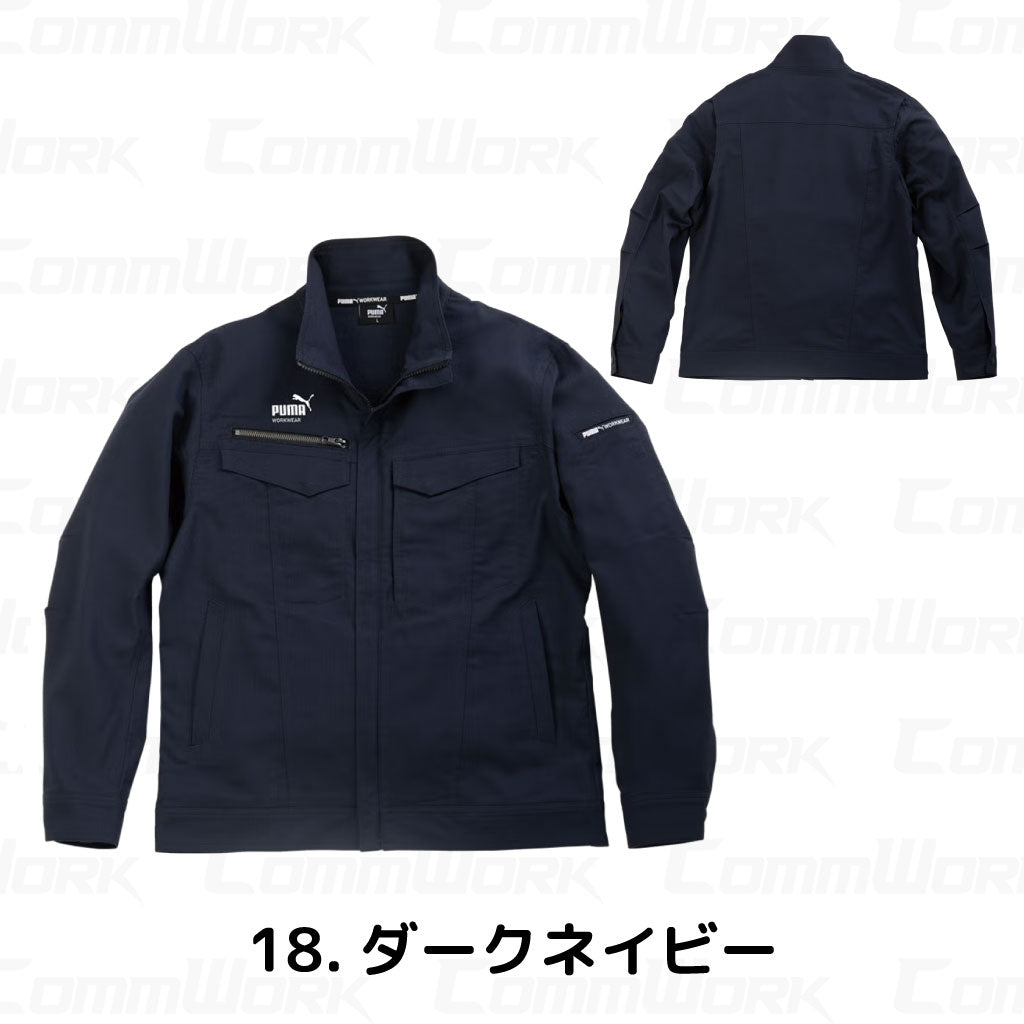 PUMA WORK ワークジャケット PW-4021N ドビーストレッチ 静電 帯電防止 春夏 ブルゾン 作業服 作業着 プーマ メンズ