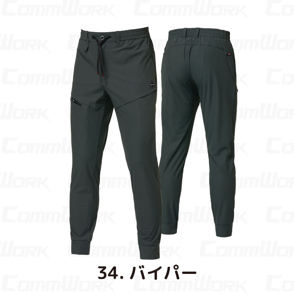 ートル BURTLE 4099 ジョガーパンツ クレイジーストレッチ 接触冷感 吸汗速乾 UVカットUPF50+ 4WAY 軽量 イージーパンツ ユニセックス