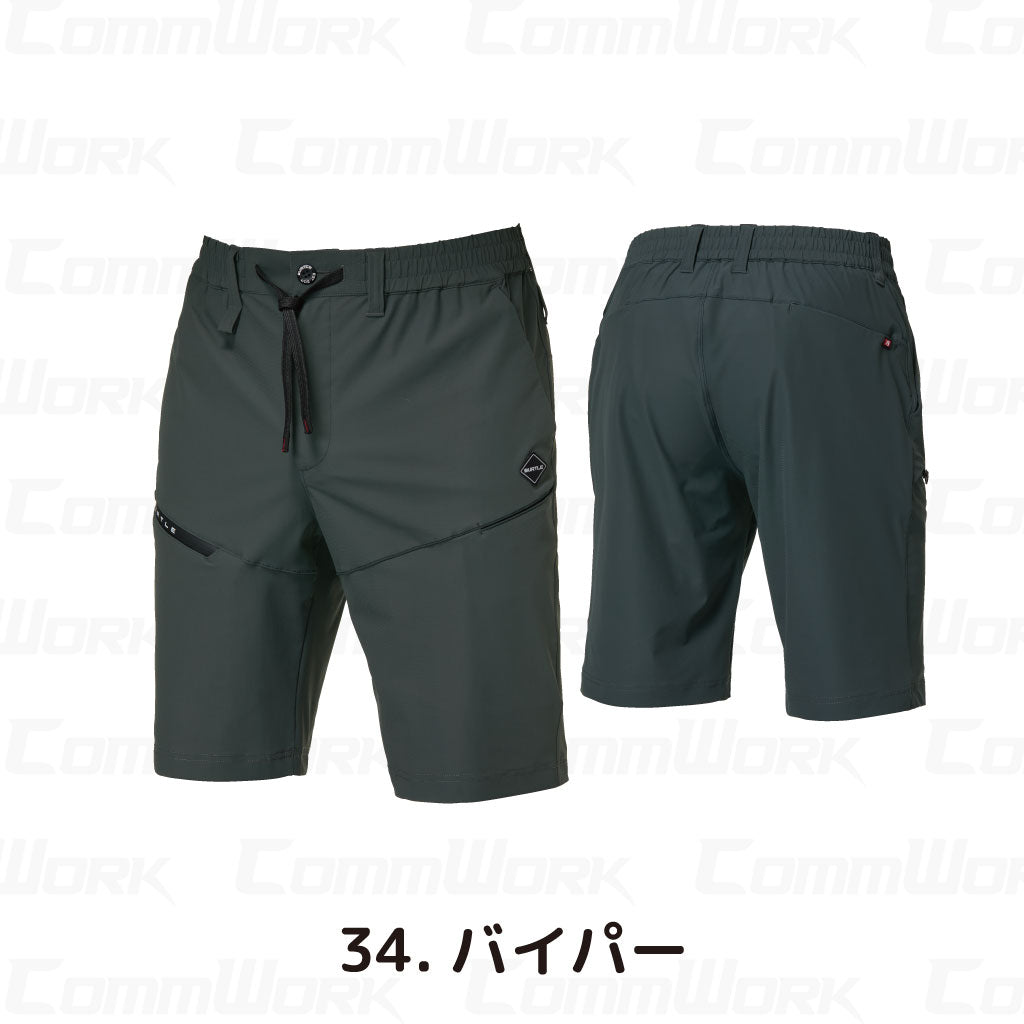 バートル BURTLE 4100 ショートパンツ クレイジーストレッチ 接触冷感  吸汗速乾 UVカットUPF50+ 4WAY 軽量 ハーフパンツ ユニセックス