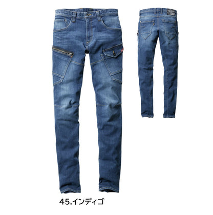 バートル  5012 作業服 カーゴパンツ インディゴ カラーバリエーション