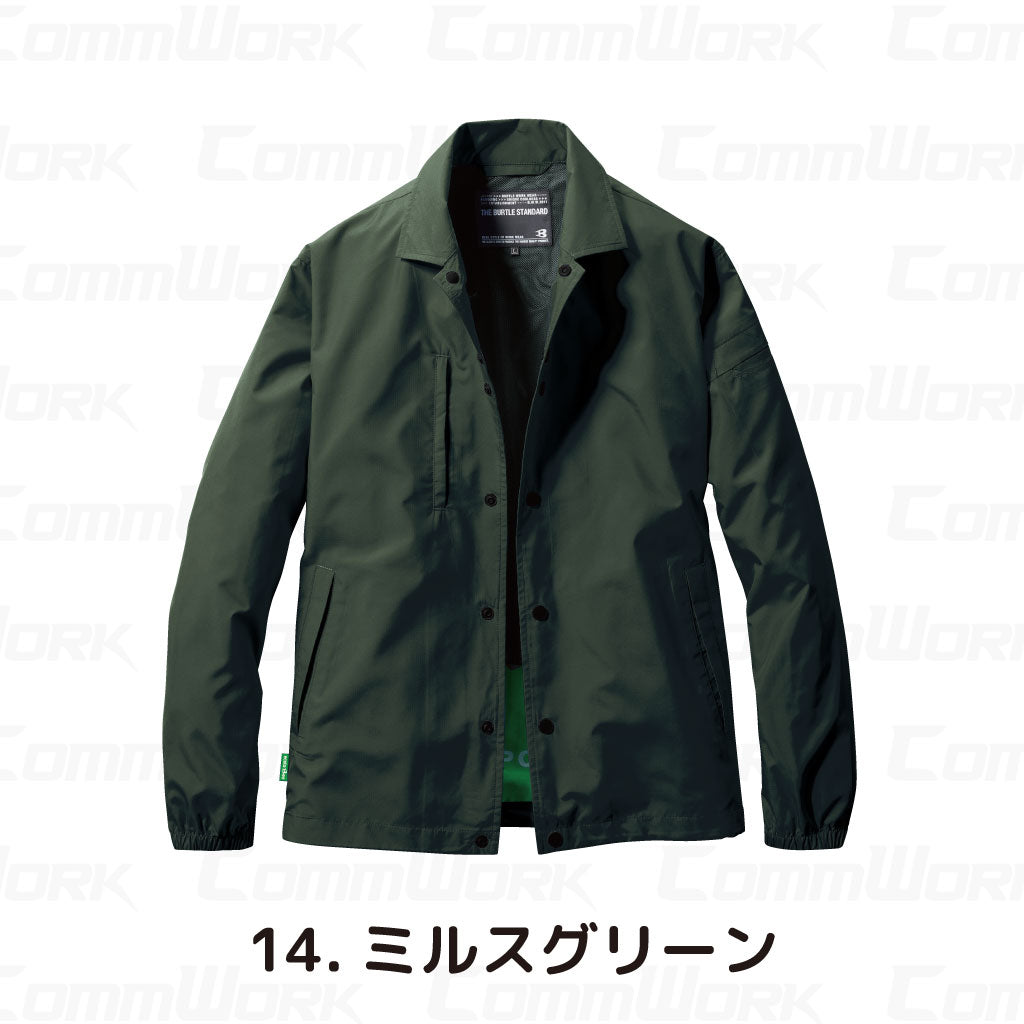 バートル BURTLE 710 コーチジャケット 高密度エコリップストップ  防風 耐久撥水 裏メッシュ SDGs対応 ユニセックス