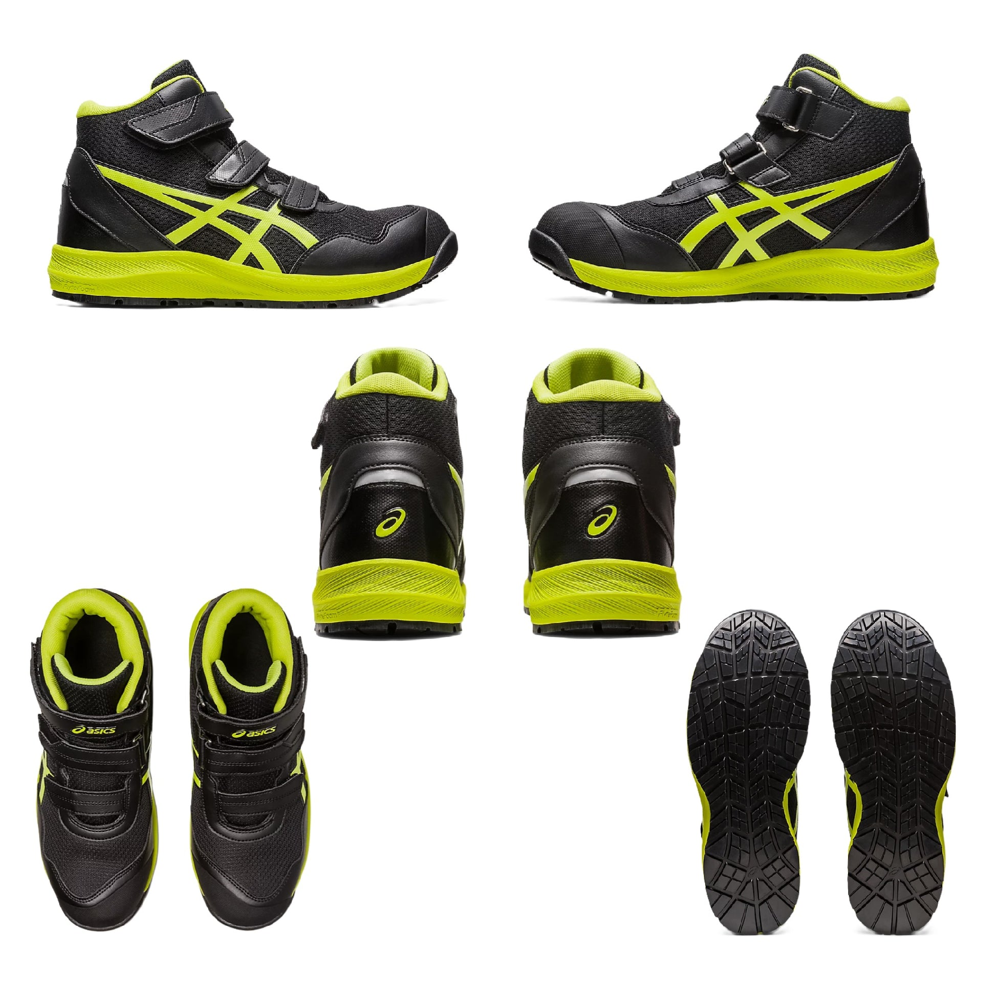 アシックス CP216 安全靴 ハイカット  背面 上面　側面　底面