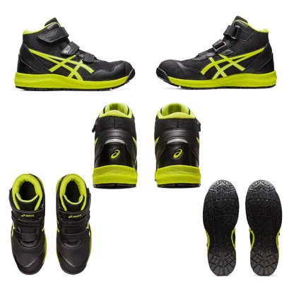 アシックス CP216 安全靴 ハイカット  背面 上面　側面　底面