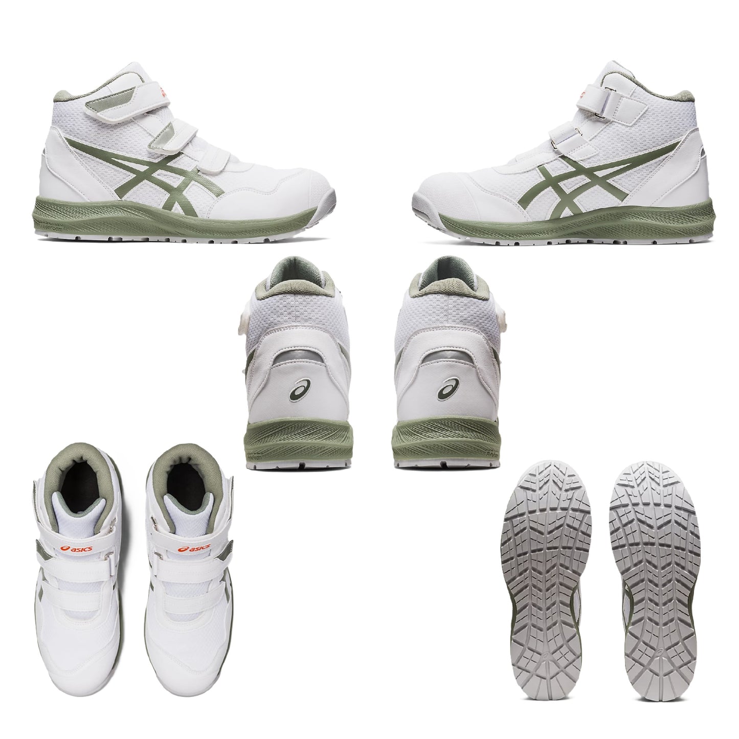 アシックス CP216 安全靴 ハイカット  背面 上面　側面　底面