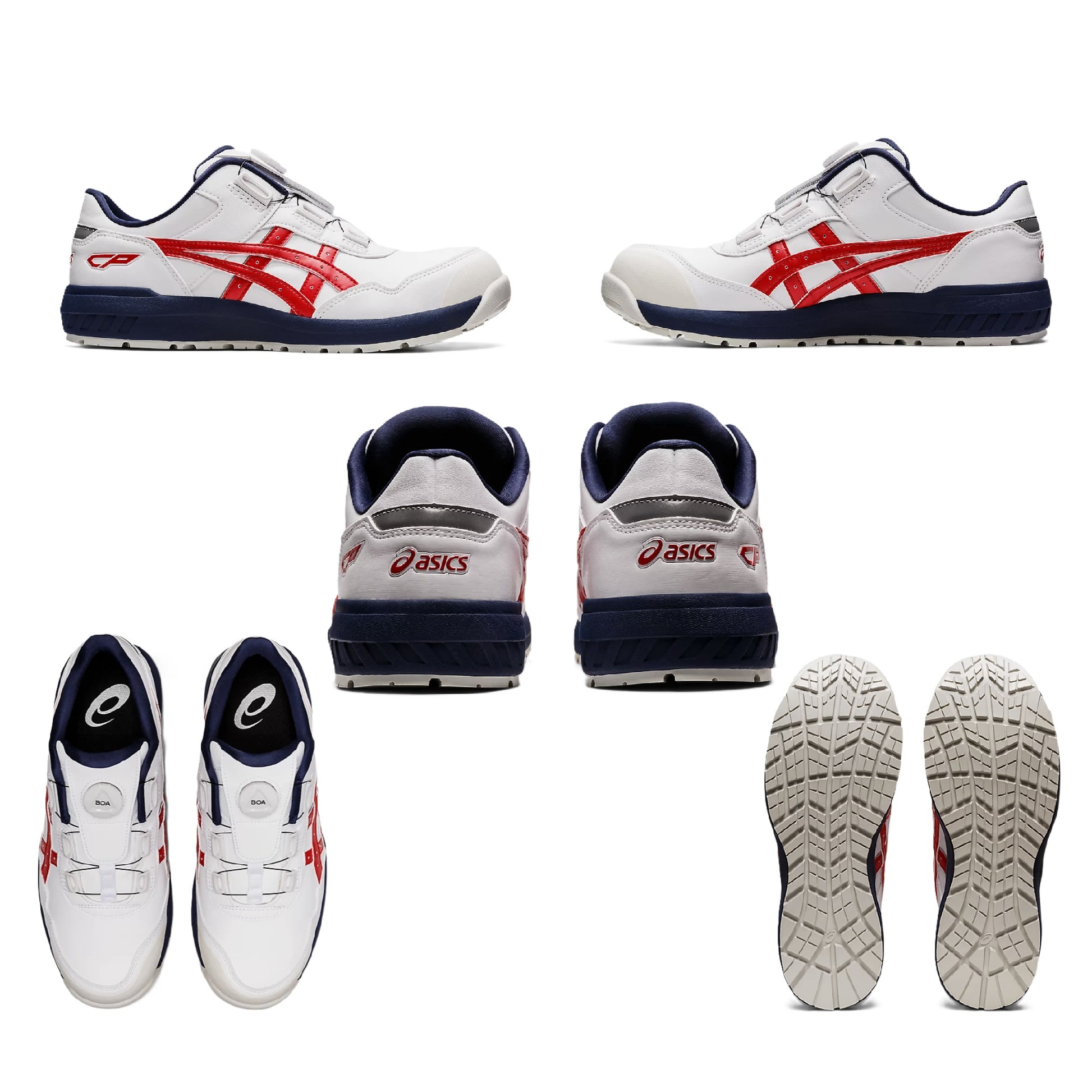 アシックス CP306 BOA 安全靴 ローカット 背面 上面　側面　底面