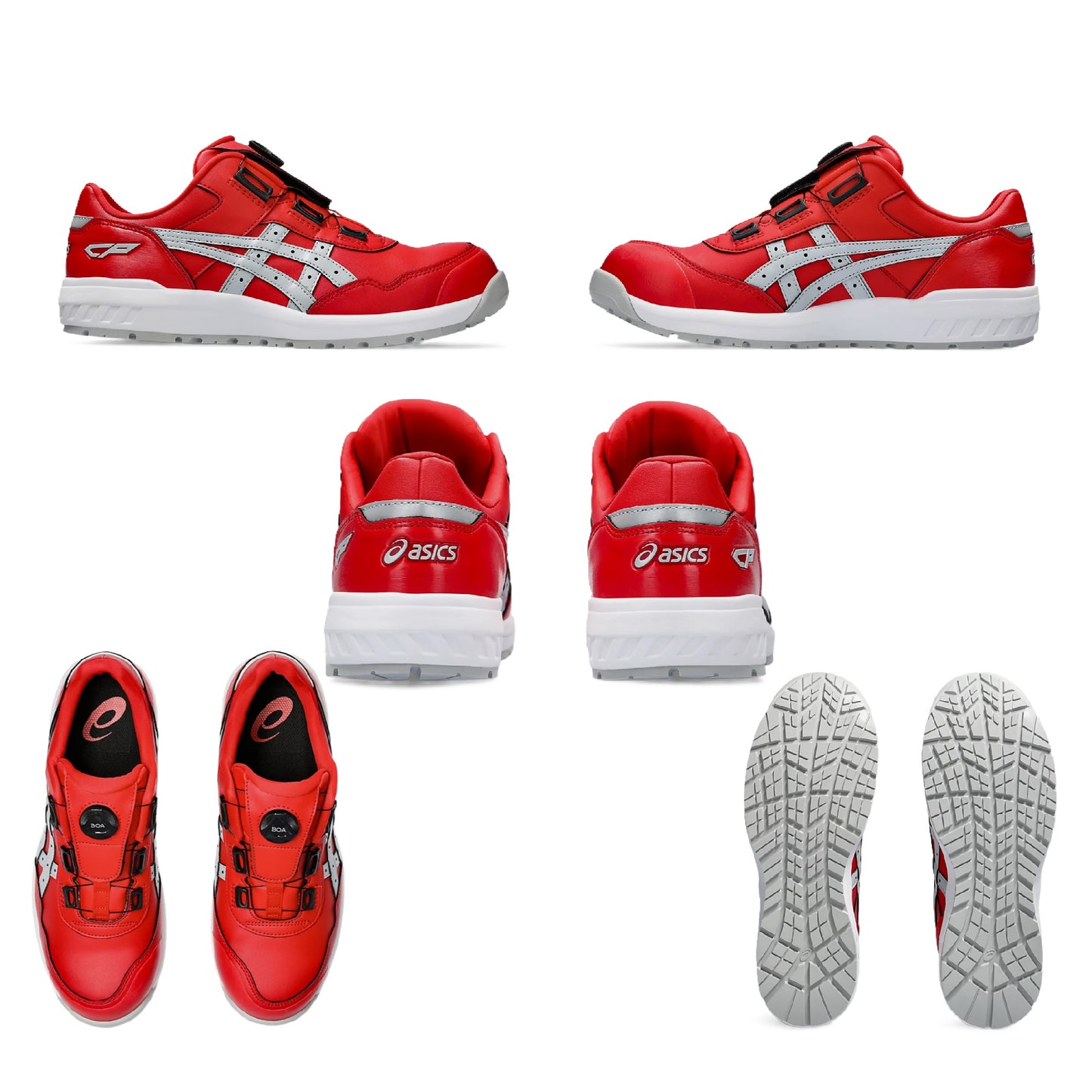 アシックス CP306 BOA 安全靴 ローカット 背面 上面　側面　底面