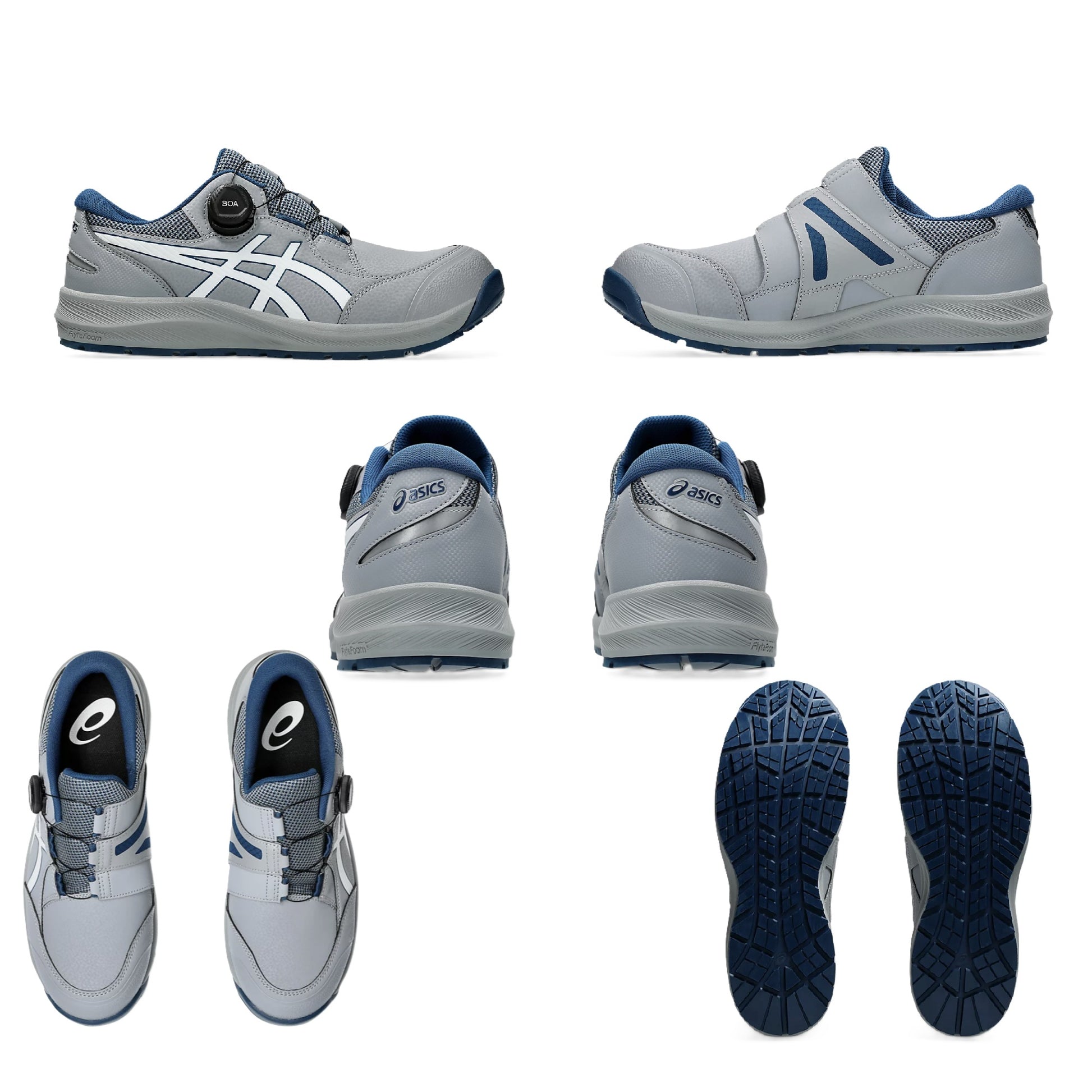 アシックス CP309 BOA 安全靴  ローカット 背面 上面 側面 底面