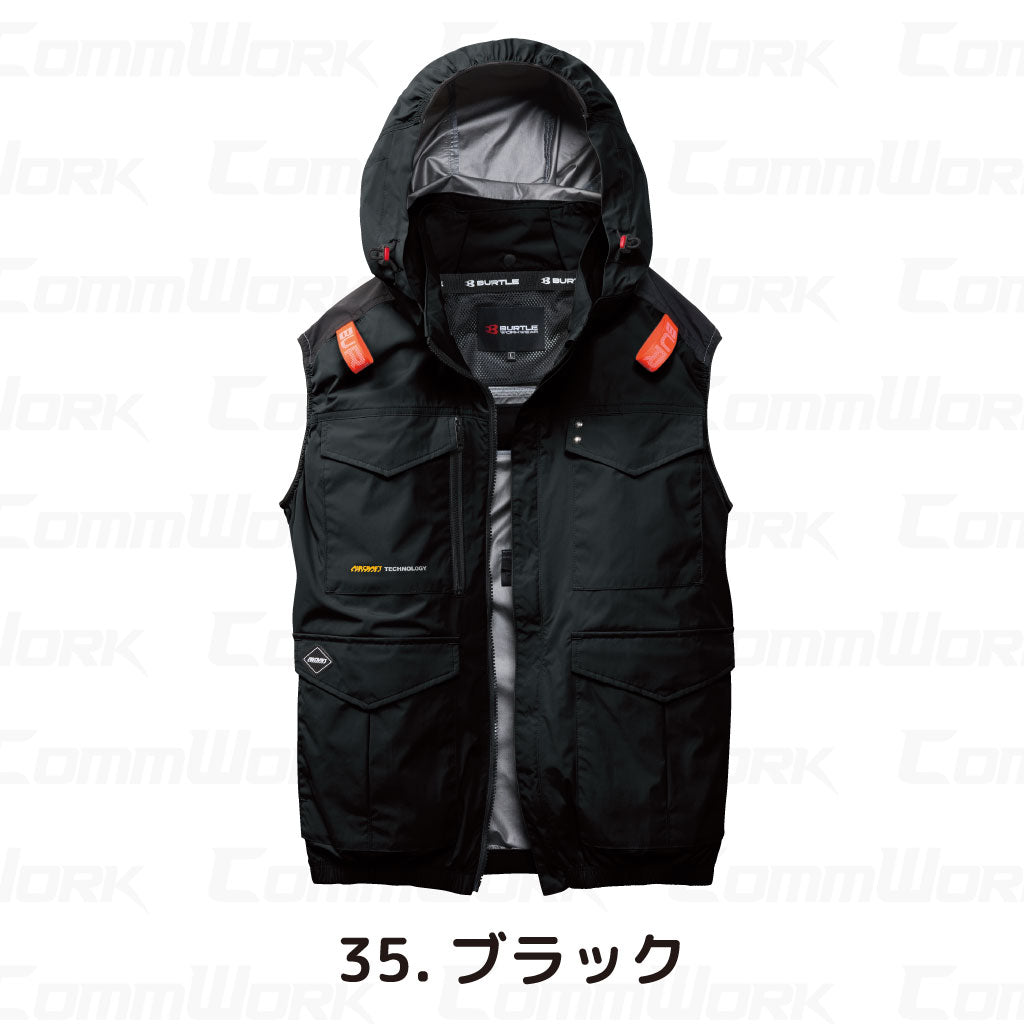 バートル AC2104 エアークラフト ベスト アルミ遮熱 マイナス15℃ ハイバックファン 撥水 フルハーネス対応 ユニセックス BURTLE