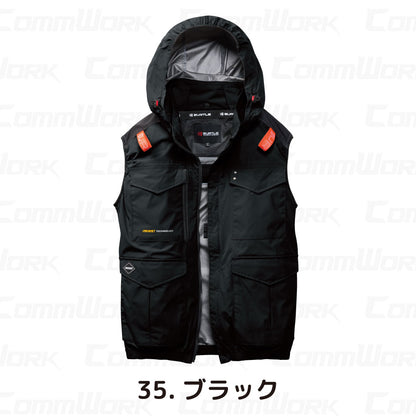 バートル AC2104 エアークラフト ベスト アルミ遮熱 マイナス15℃ ハイバックファン 撥水 フルハーネス対応 ユニセックス BURTLE