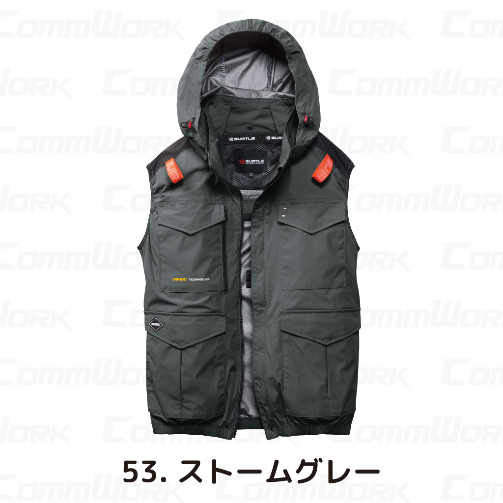 バートル AC2104 エアークラフト ベスト アルミ遮熱 マイナス15℃ ハイバックファン 撥水 フルハーネス対応 ユニセックス BURTLE