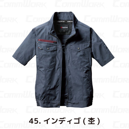バートル AC7146 エアークラフト半袖ブルゾン 日本製 高密度T/C素材 綿混 フルハーネス対応 ユニセックス BURTLE