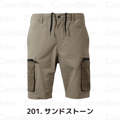 AVIREX ワーク AV116 ハーフカーゴパンツ ストレッチ リップストップ ショートパンツ 作業ズボン ミリタリー 2026年春夏モデル