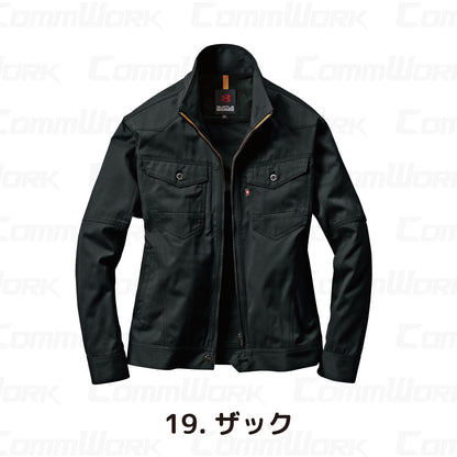 バートル BURTLE 1511 ジャケット ヘリンボーン T/Cライトツイル 製品制電 JIS適合 脇メッシュ 春夏 ユニセックス 作業服 ブルゾン