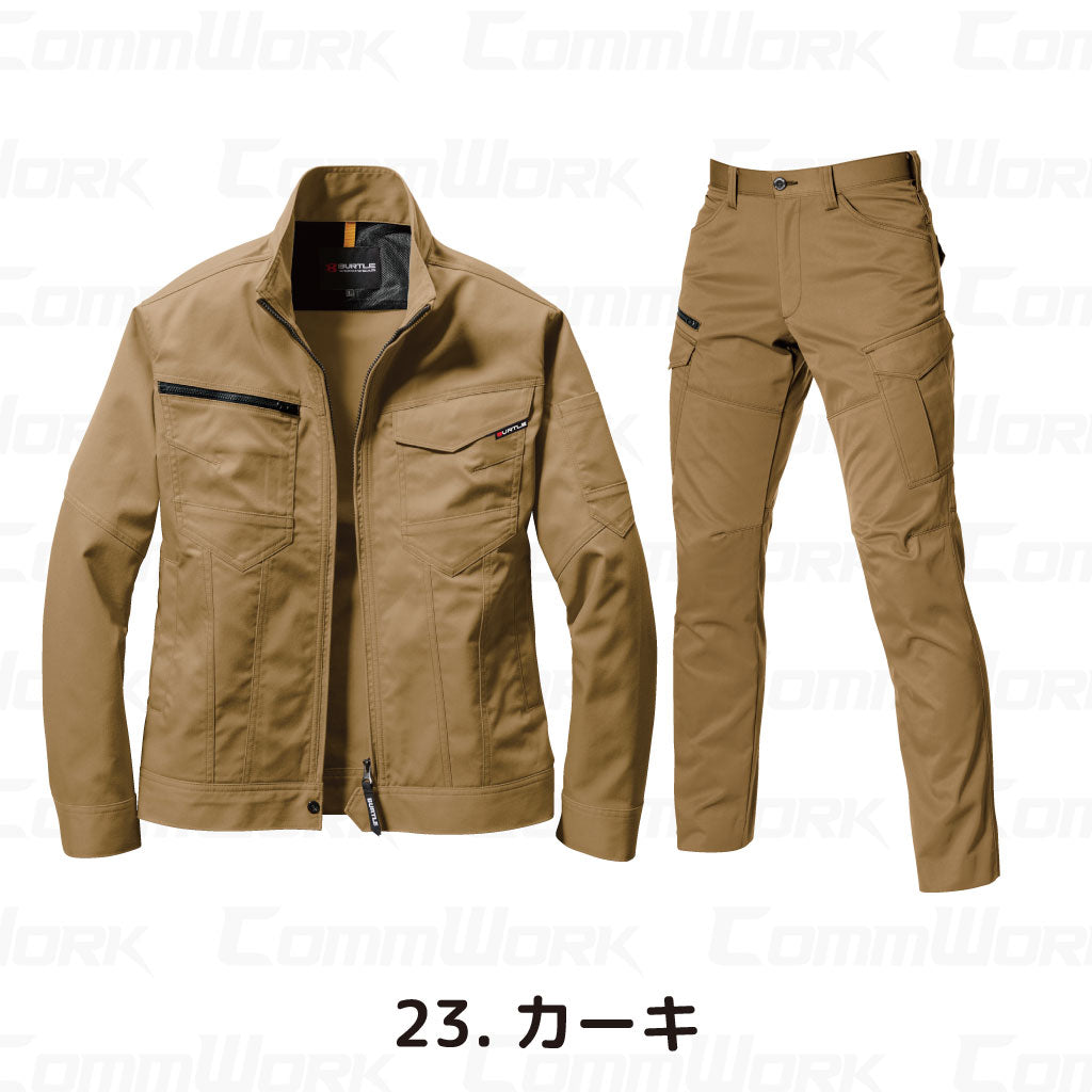 バートル BURTLE 春夏作業服 1711＆1712 上下セット ジャケット×カーゴパンツ 製品制電 JIS適合 形態回復 ユニセックス