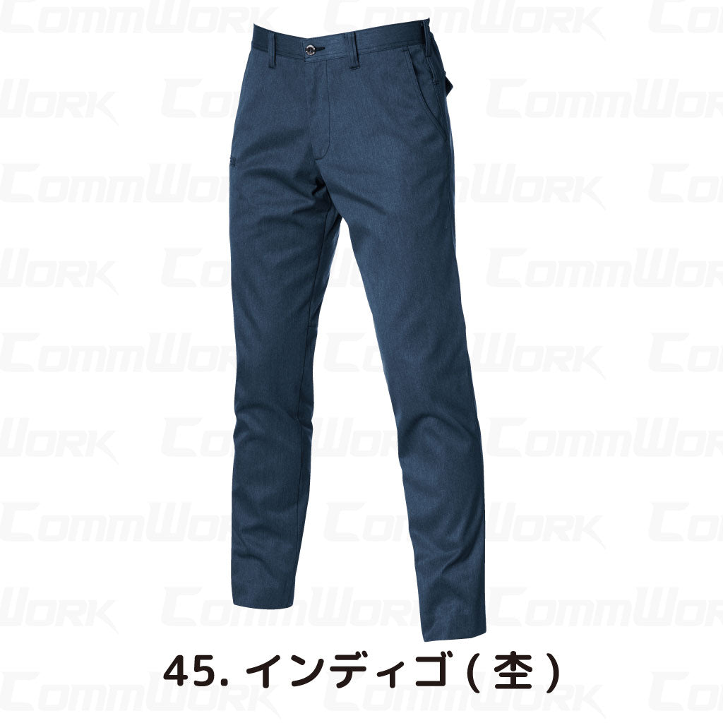 バートル BURTLE 1713 パンツ フラットレギュラーパンツ ストレッチライトツイル 伸長率20% 製品制電 JIS適合 形態回復 春夏 ユニセックス 作業服 ズボン