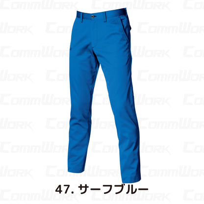 バートル BURTLE 1713 パンツ フラットレギュラーパンツ ストレッチライトツイル 伸長率20% 製品制電 JIS適合 形態回復 春夏 ユニセックス 作業服 ズボン
