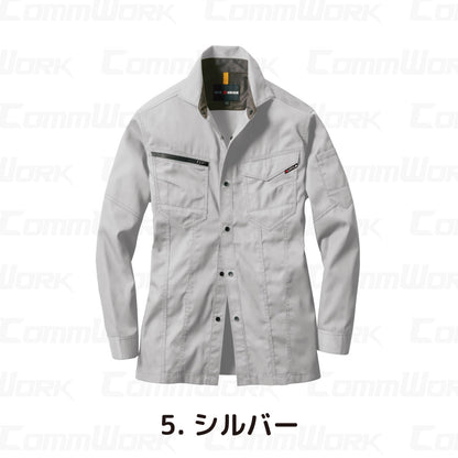 バートル BURTLE 1715 長袖シャツ ストレッチライトツイル 伸長率20% 製品制電 JIS適合 形態回復 春夏 ユニセックス 作業服 ワークシャツ