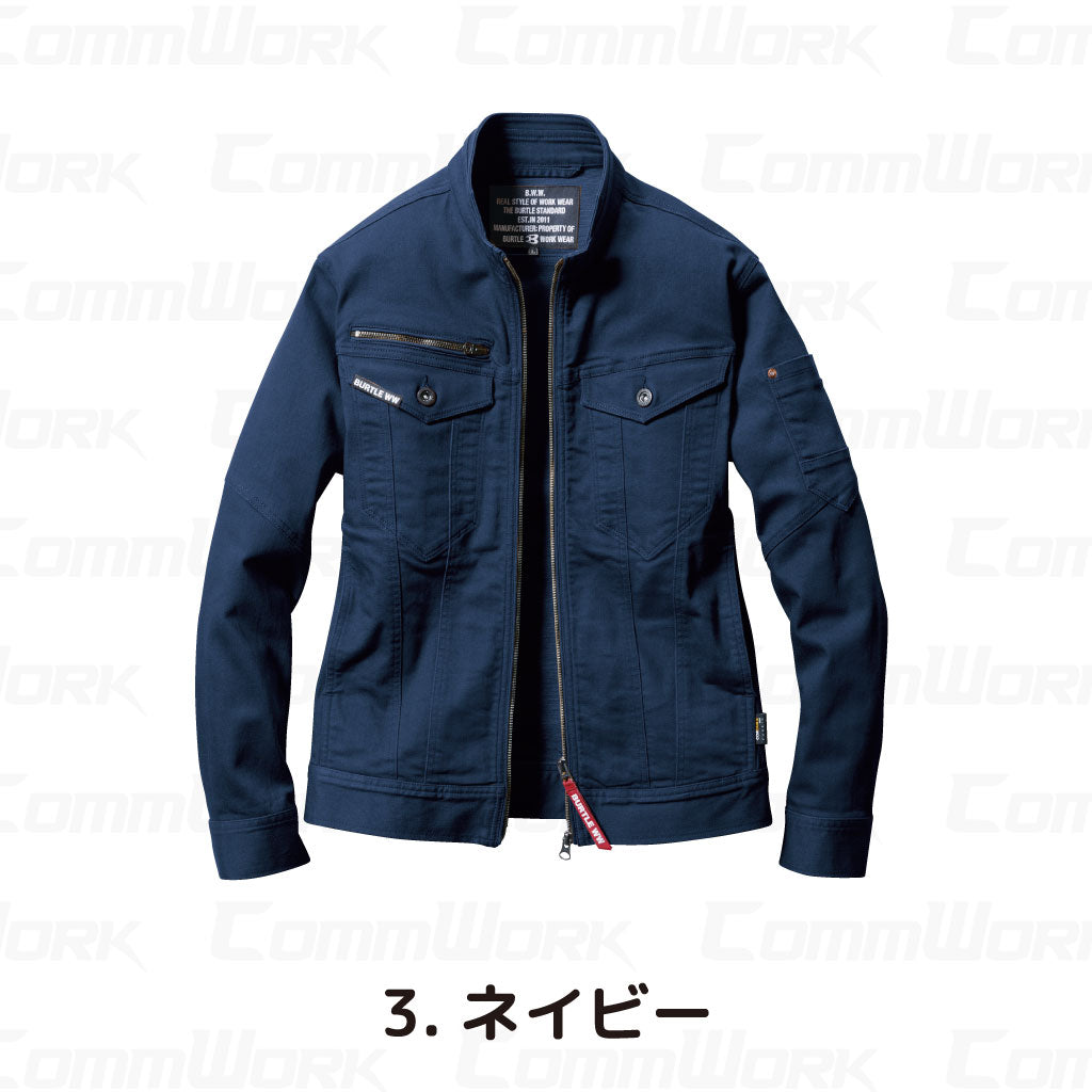 バートル BURTLE 5011 ジャケット コーデュラCOOLデニム クレイジーストレッチ 接触冷感 ダブルジップ 春夏 ユニセックス 作業服 ブルゾン