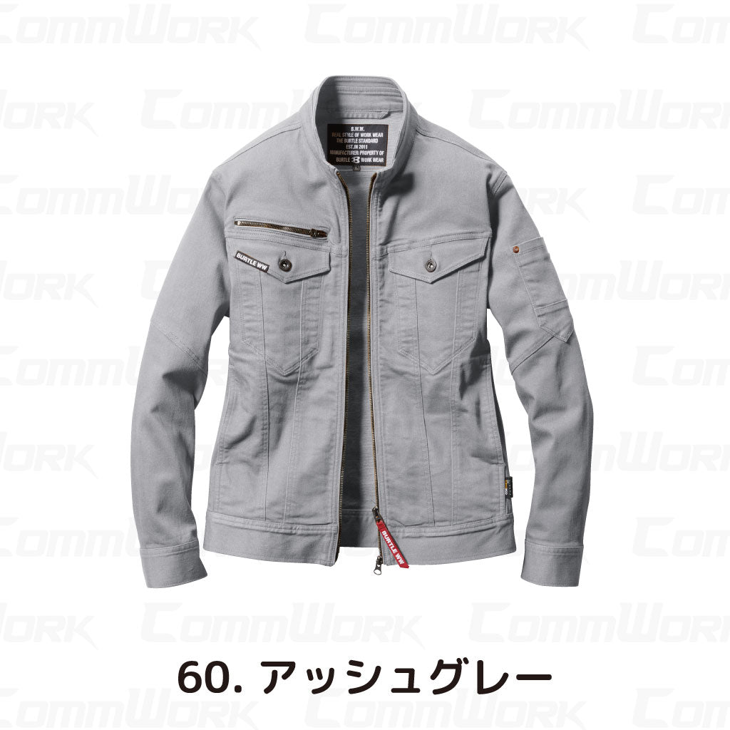 バートル BURTLE 5011 ジャケット コーデュラCOOLデニム クレイジーストレッチ 接触冷感 ダブルジップ 春夏 ユニセックス 作業服 ブルゾン