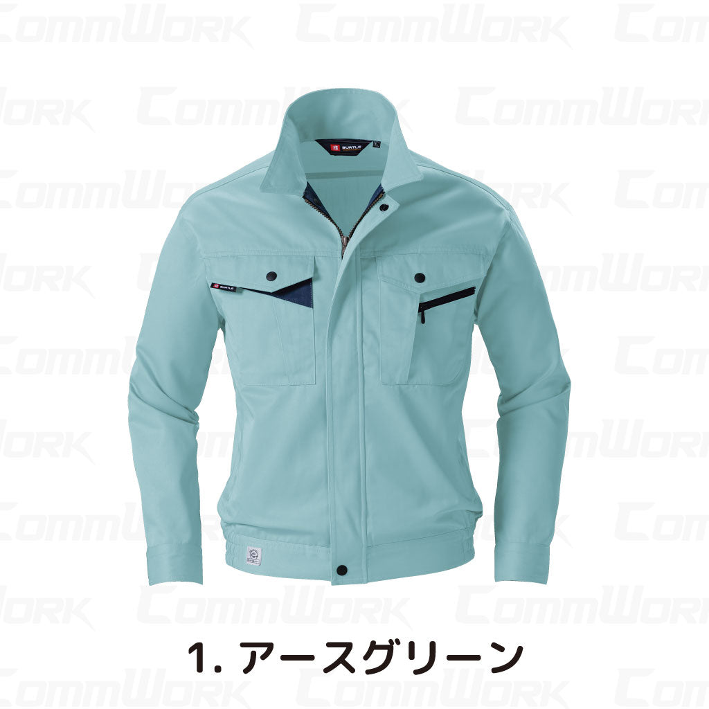 バートル BURTLE 6021 長袖ブルゾン エコライトツイル 日本製素材 製品制電 JIS適合 エコマーク 春夏 メンズ 作業服 ジャケット