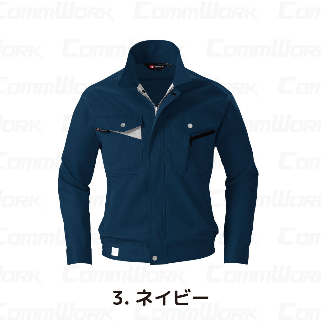 バートル BURTLE 6021 長袖ブルゾン エコライトツイル 日本製素材 製品制電 JIS適合 エコマーク 春夏 メンズ 作業服 ジャケット