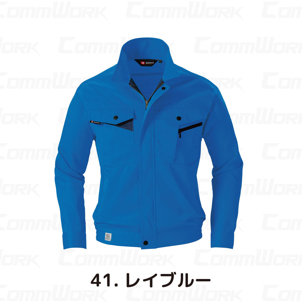 バートル BURTLE 6021 長袖ブルゾン エコライトツイル 日本製素材 製品制電 JIS適合 エコマーク 春夏 メンズ 作業服 ジャケット