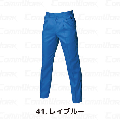 バートル BURTLE 6027 ツータックパンツ エコライトツイル 日本製素材 製品制電 JIS適合 エコマーク 春夏 メンズ 作業服 ズボン