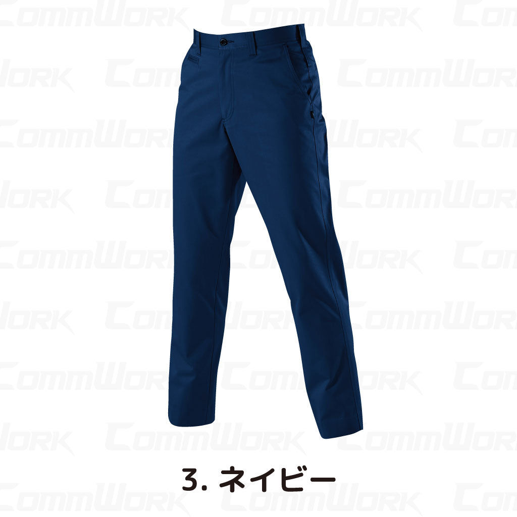 バートル BURTLE 6087 パンツ T/Cライトツイル 日本製素材 製品制電 JIS適合 春夏 ユニセックス 作業服 スラックス ズボン