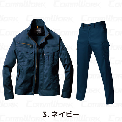 バートル BURTLE 春夏作業服 6101＆6106 上下セット ジャケット×カーゴパンツ T/Cライトチノ 日本製素材 45ダイヤカット 製品制電 男女兼用 メンズ レディース