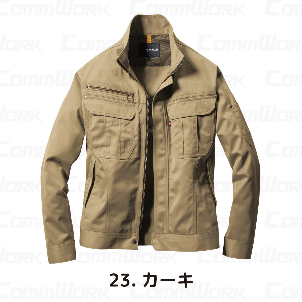 バートル BURTLE 6101 ジャケット T/Cライトチノ 日本製素材 45ダイヤカット 製品制電 春夏 ユニセックス 作業服 長袖ブルゾン