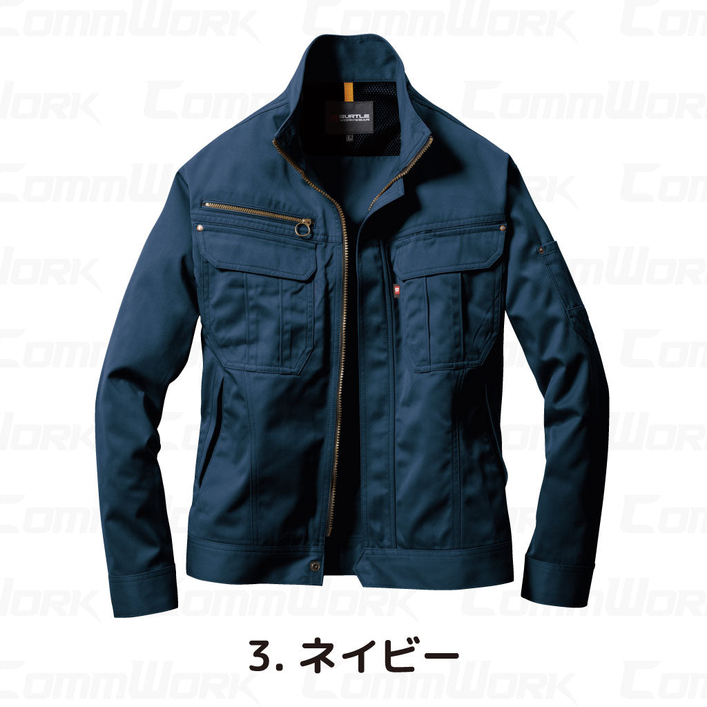 バートル BURTLE 6101 ジャケット T/Cライトチノ 日本製素材 45ダイヤカット 製品制電 春夏 ユニセックス 作業服 長袖ブルゾン